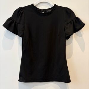 RW&Co Short Sleeve Ruffle Blouse - Size XXS